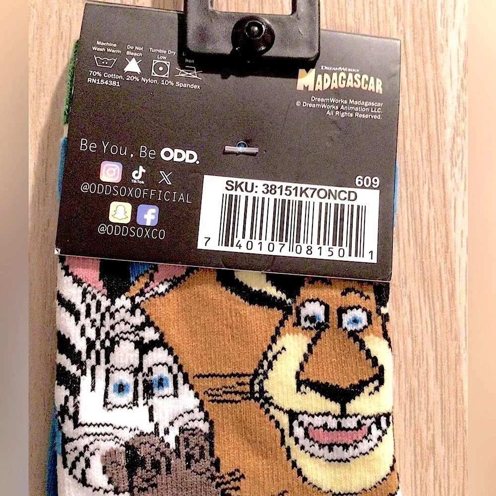 Madagascar Kids Character Socks